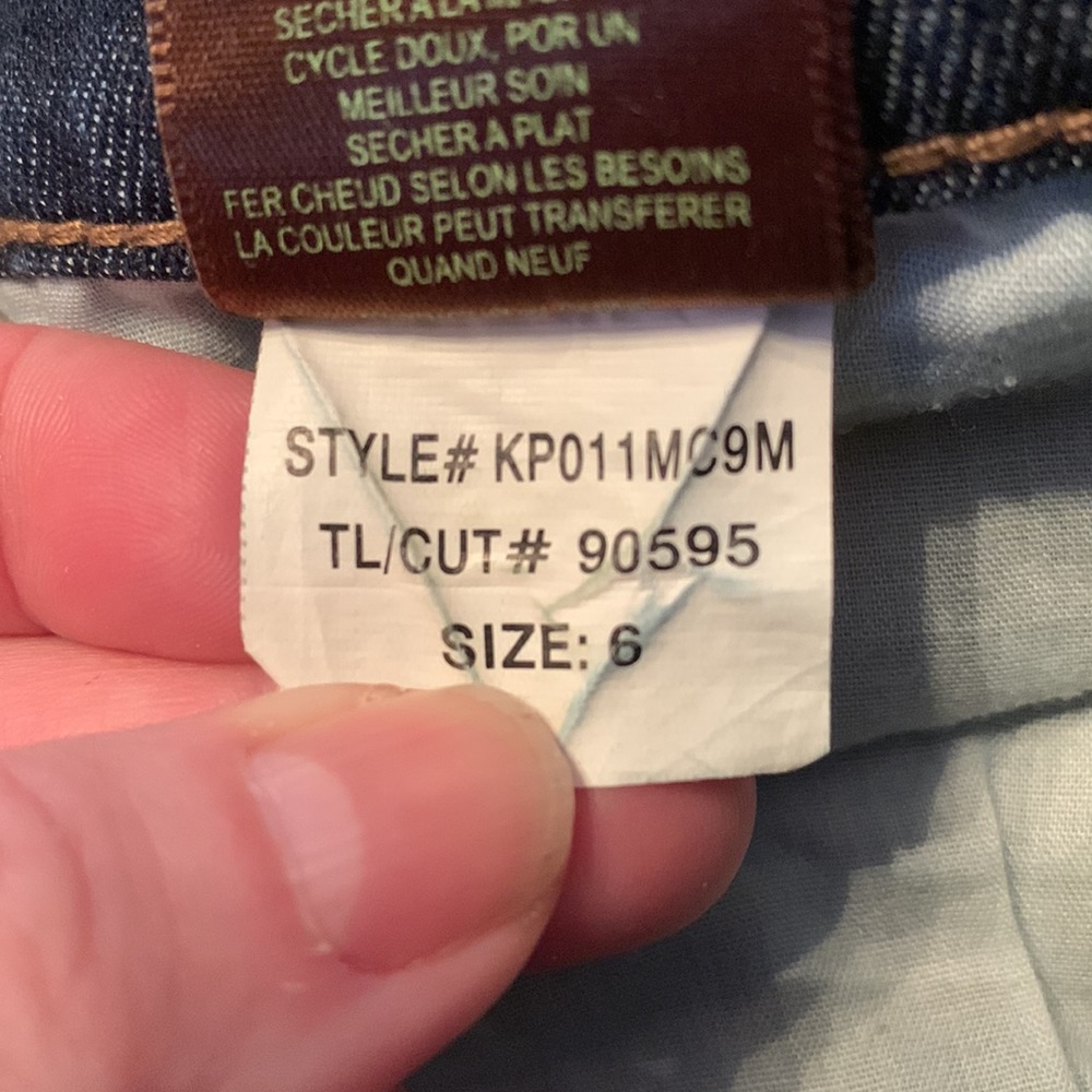Kut from the Kloth size 6 x 32.5 Rachel bootcut stretch jeans blue denim EUC - Picture 11 of 12